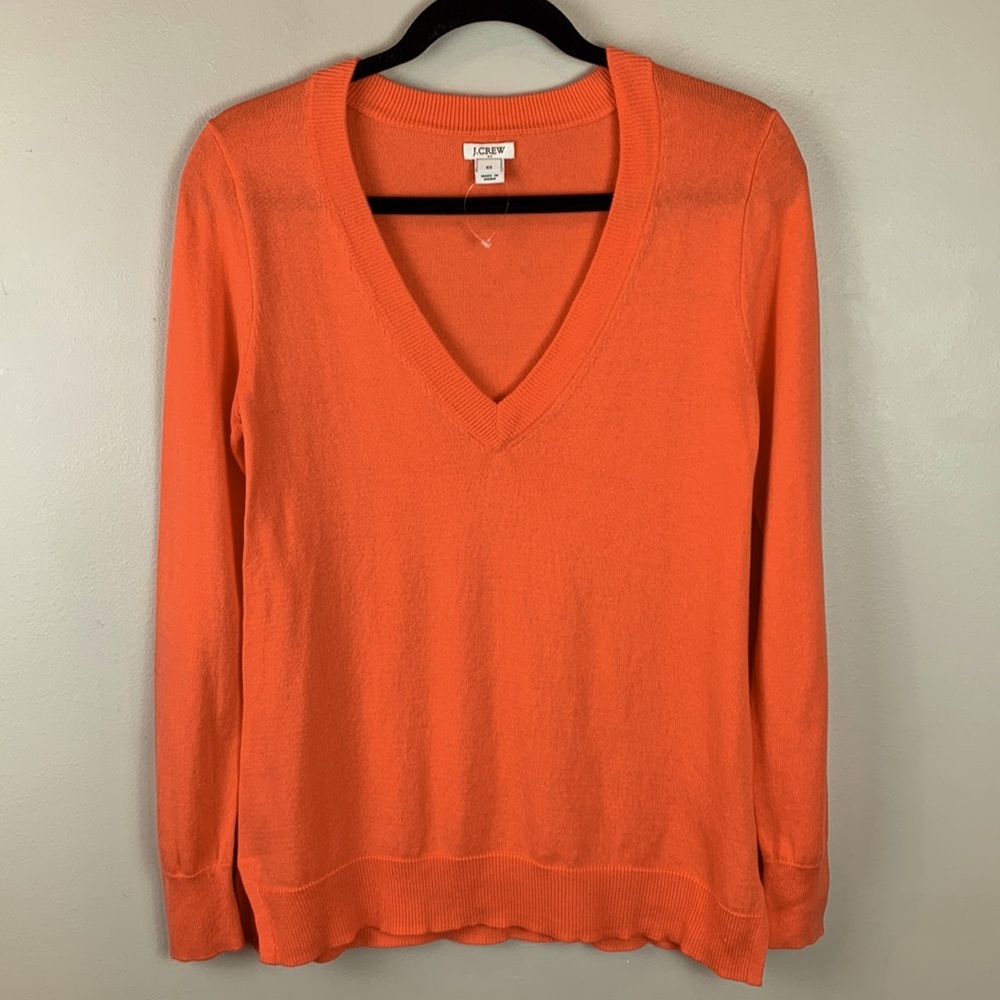 J. Crew Factory Cotton V-Neck Sweater NWOT - Picture 3 of 7